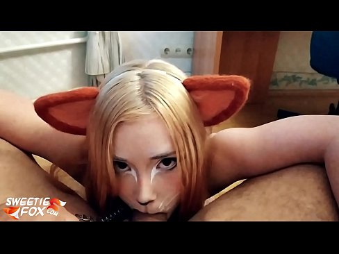 ❤️ Kitsune sluk piel en kom in haar mond ❤ Pornovideo by ons ☑